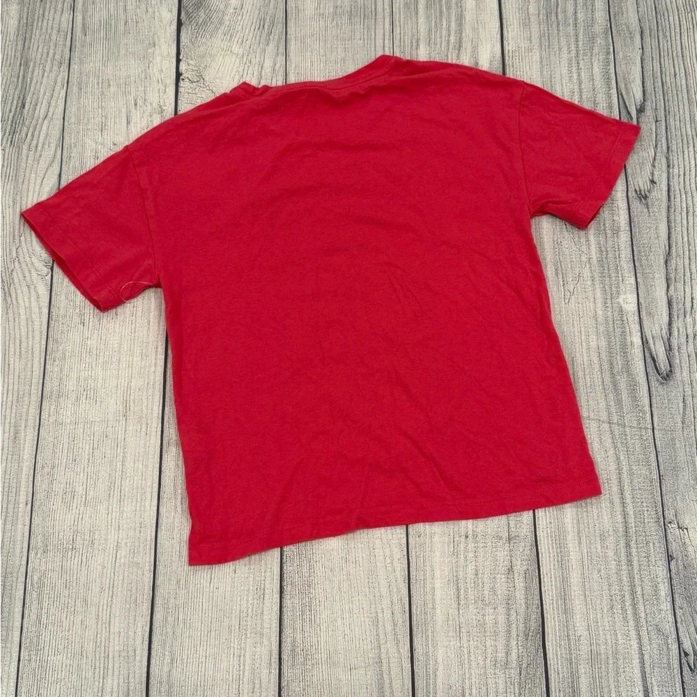 Old Navy Red Short Sleeve Tee with Graphic Design/size S